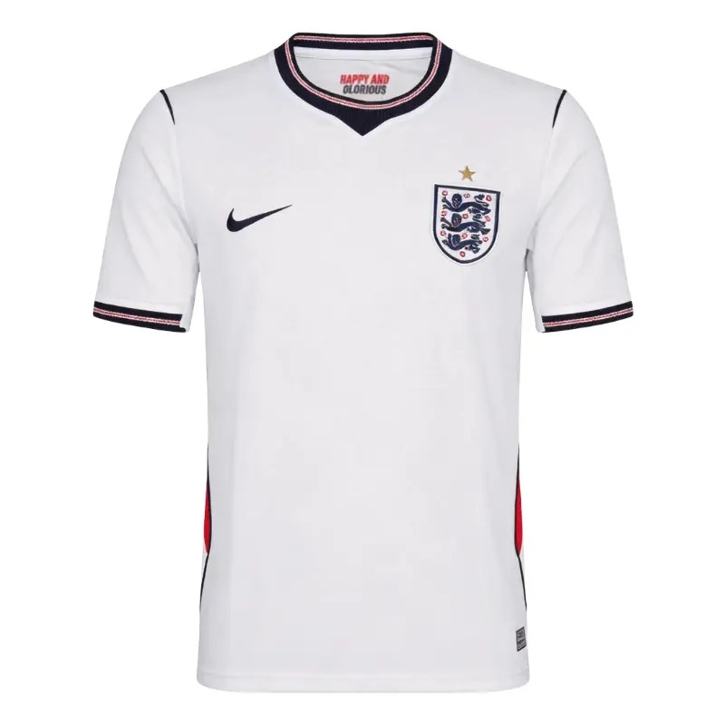 England 2026 home jersey in classic white with Nike branding and Three Lions crest