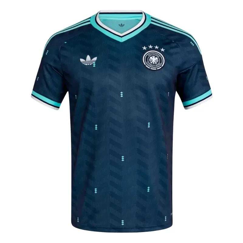 Germany 2026 away jersey featuring modern design, Adidas branding, and DFB crest